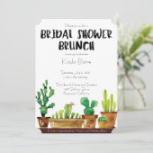 ブライダル·シャワー·インビテーショ素朴ン-ブルンチ 招待状 (スタンド正面)