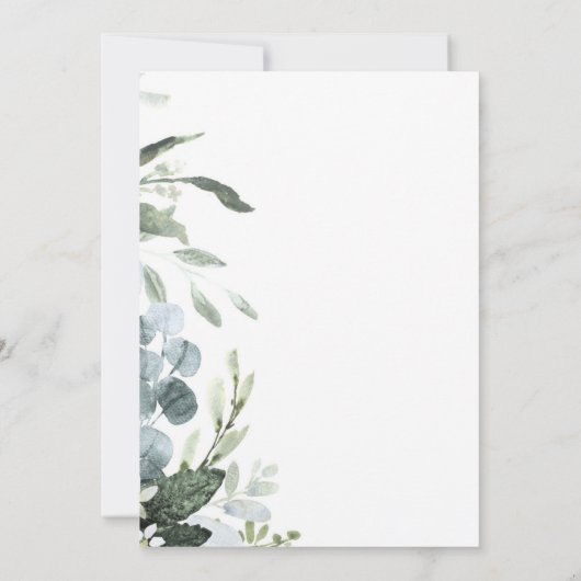 ブライダル シャワー 招待状 (裏面)