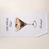 ブライダル ソーシャル クラブ エスプレッソ カクテル ビーチタオル (正面)