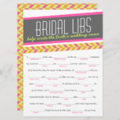 ブライダル ラブス バチェロレッテ パーティー ゲーム カード (ネオン) (正面/裏面)