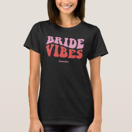 ブライダル ヴァイブス レトロ パーソナライズ バチェラー Tシャツ