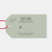 ブライダル&夕べファッション – 商品価格ラベル ギフトタグ (裏面横)