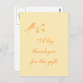 ブライダル/結婚サンキューカード、カスタマイズ可能 ポストカード (正面/裏面)