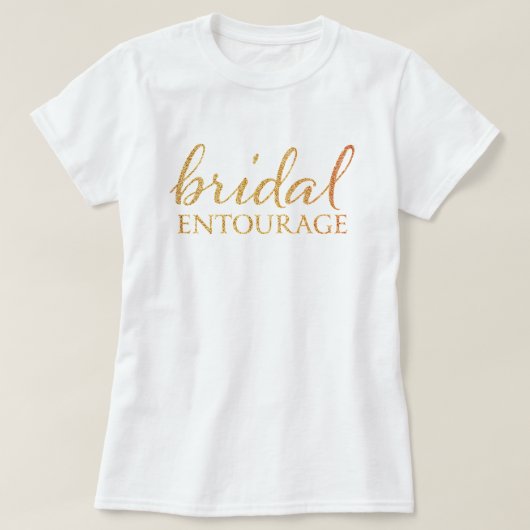 ブライダルEntourage -結婚のtシャツ Tシャツ (デザイン正面)