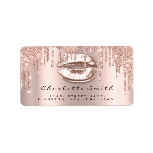 ブライダルRSVPキスバラリップスパークリーグリッターメイクアップ ラベル (正面)