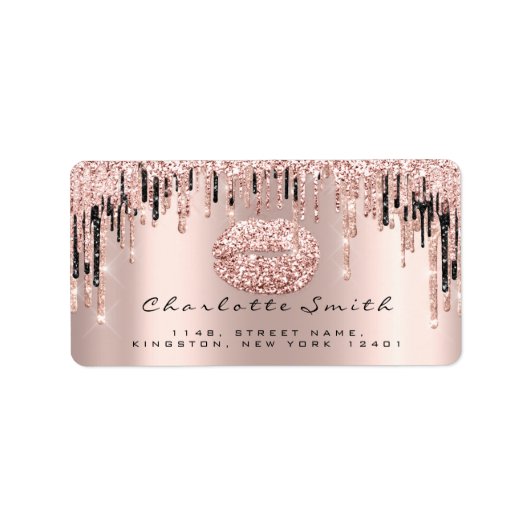 ブライダルRSVPキスバラリップスパークリーグリッターメイクアップ ラベル (正面)