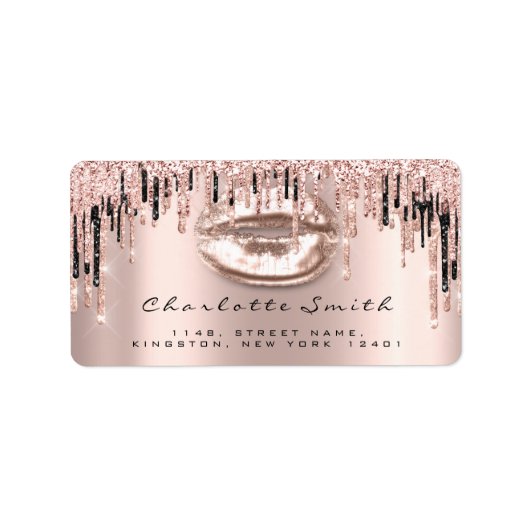 ブライダルRSVPキスバラリップスパークリーグリッターメイクアップ ラベル (正面)