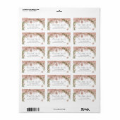 ブライダルRSVP結婚のバラフローラ白 ラベル (フルシート)