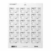 ブライダルRSVP 結婚の3Dシルバーフレームグリッターラベル ラベル (フルシート)