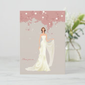 ブライダ素晴らしルシャワーの招待 招待状 (スタンド正面)