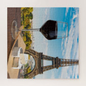 ブライチーズの入ったグラス・ワインをエッフェル塔に ジグソーパズル (横)