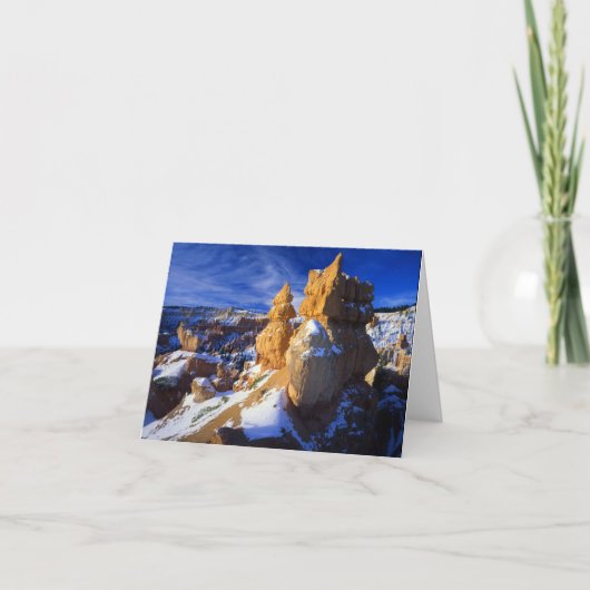 ブライツキャニオン国立公園の奇岩と冬(ユタ州) シーズンカード (正面)