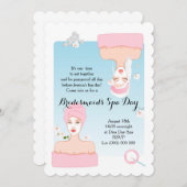 ブライデスメイドスパデイ招待状 招待状 (正面/裏面)