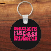 ブライデスメイドブライド分隊ブライダルシャワーグルーヴィバーシェル キーホルダー (正面)