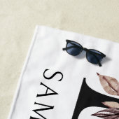 ブライデスメイドボホフローラレターバチェロレッテ週末 ビーチタオル (インサイチュ)