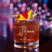 ブライデスメイドメイド・オブ・オーナー(花嫁付き添い人)シ結婚ック ウイスキーグラス