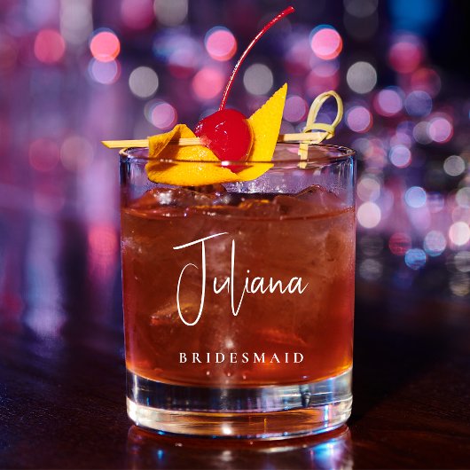ブライデスメイドメイド・オブ・オーナー(花嫁付き添い人)シ結婚ック ウイスキーグラス