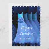 ブライデスメイドランチョンブランチ青ドレスV02 招待状 (裏面)