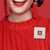 ブライデスメイド広場ダブル中国のハピネス結婚ズ 缶バッジ