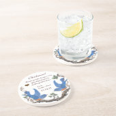 ブライデスメイド披露宴ヴィンテージブルーバードコースター コースター (側面)