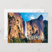 ブライデルベール滝 ヨセミテ国立公園 ポストカード (正面/裏面)