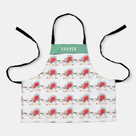 ブライトおもしろいカラフルスロスクリスマスホリデー エプロン
