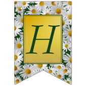 ブライトかわいらしデイジーハッピーバースデー バンティングフラッグ (第2の旗)