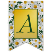 ブライトかわいらしデイジーハッピーバースデー バンティングフラッグ (第3の旗)