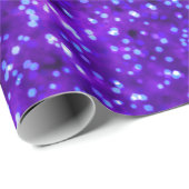 ブライトかわいらしパープルフェイクグリッターデザイン ラッピングペーパー (ロールコーナー)
