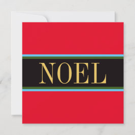 ブライトかわいらしホリデーレッドグリーン"NOEL"ストライプ