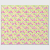 ブライトとおもしろいのシトラスポップ・アートの夏 ラッピングペーパー (フラット)