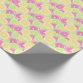 ブライトとおもしろいのシトラスポップ・アートの夏 ラッピングペーパー (角)