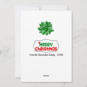 ブライトとフェスティバルファミリークリスマスカード シーズンカード (裏面)