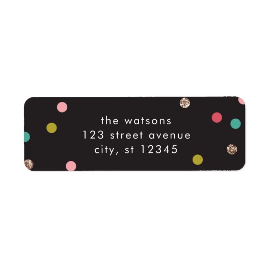 ブライトとメリーホリデー差出人住所ラベル ラベル (正面)