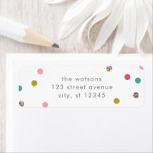 ブライトとメリーホリデー差出人住所ラベル