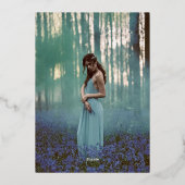 ブライトと抽象芸術マカラフルーリングバルミツワー 箔招待状 (裏面)