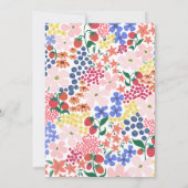 ブライトはっきりしたとストロベリーファースト誕生日パーティー 招待状 (裏面)