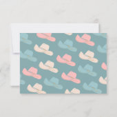 ブライトはっきりしたカウボーイウェスタン詳細情報 招待状 (裏面)