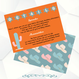 ブライトはっきりしたカウボーイウェスタン詳細情報 招待状