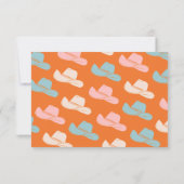 ブライトはっきりしたカウボーイウェスタン詳細情報 招待状 (裏面)