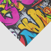 ブライトはっきりしたカラーズグラフィティ通りアートパターン 薄葉紙 (詳細)