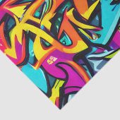 ブライトはっきりしたカラーズグラフィティ通りアートパターン 薄葉紙 (詳細)