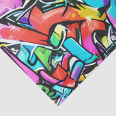 ブライトはっきりしたカラーズグラフィティ通りアートパターン 薄葉紙 (詳細)