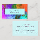 ブライトはっきりしたクリエイティブメイクアップアーティストブシン 名刺 (正面/裏面)