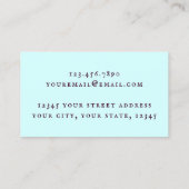 ブライトはっきりしたクリエイティブメイクアップアーティストブシン 名刺 (裏面)