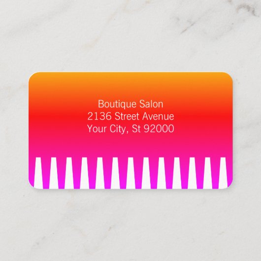 ブライトはっきりしたコーム美容師 名刺 (裏面)