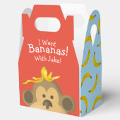 ブライトはっきりしたゴカラフルバナナモンキーパーティー フェイバーボックス (オープン)