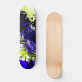 ブライトはっきりしたトラ顔 スケートボード (正面)