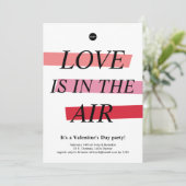 ブライトはっきりしたバレンタインデーパーティの招待状 招待状 (スタンド正面)