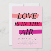 ブライトはっきりしたバレンタインデーパーティの招待状 招待状 (正面)